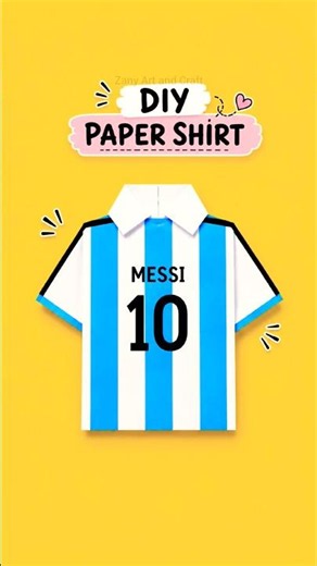 ⚽️FIFA World Cup Jersy 🏆 DIY Origami paper Jersey #fifaworldcup #messi10 #argentina #SummerOfGoals