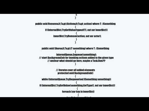 Uniqueness of an Action in C#