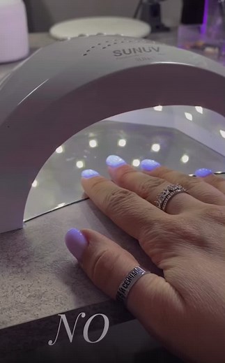 Nail Art Tutorial with SUNUV Lamp and Light Blue Nails
