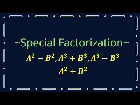 🎓 Master Special Factorizations: Step-by-Step Guide ✍️