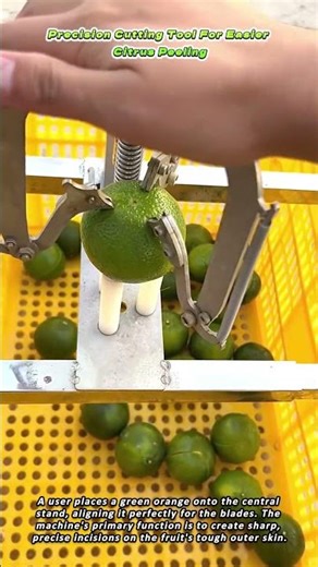 Precision Cutting Tool For Easier Citrus Peeling