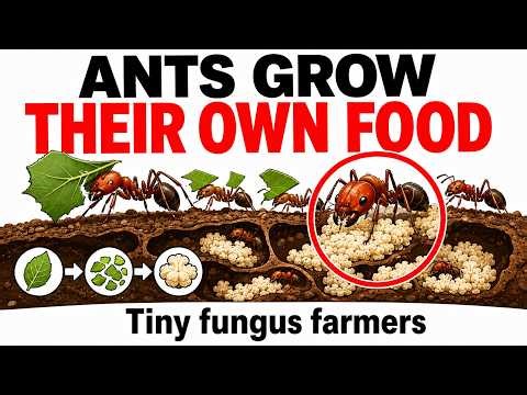 Leafcutter Ants Grow Their Own Food Underground 🐜🍄 Tiny Fungus Farmers Explained