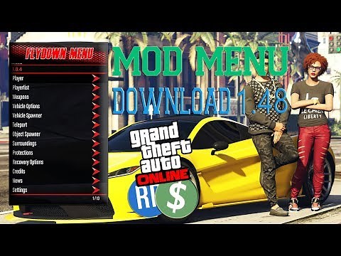 GTA 5 Online PC: 1.48 FREE MOD MENU DOWNLOAD & TUTORIAL FlyDown Menu