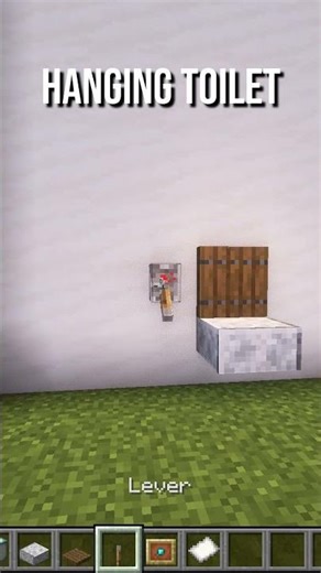 Hanging Toilet Build in Minecraft 🚽 #shorts