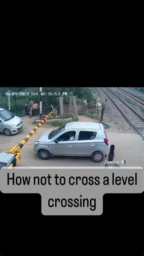 51K views · 207 reactions | Attempting to break a level crossing and drive off is extremely dangerous and illegal – it endangers lives and can lead to serious consequences. Please, do not engage in such reckless behaviour. ️ #RoadSafety #Rushlane #LevelCrossing | RushLane | Facebook