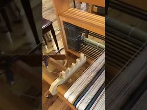 Easy Warping of Schacht Wolf Looms with Old Mill Yarn Lease Stick Holders.
