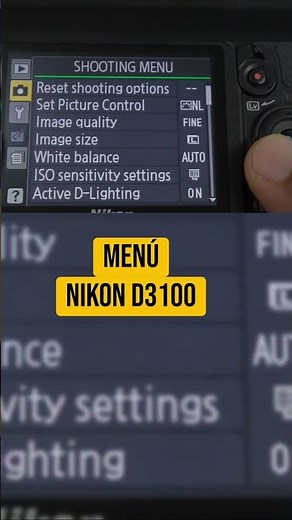 Nikon D3100 - Menu Settings (Part 1) #nikon #photography #settings