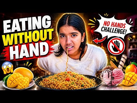 Eating without hand challenge 😱 | Laksha Joshi