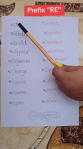 16K views · 294 reactions | PREFIX "RE" ‍ #easyenglishtv #aprenderingles ✅✅ | EasyEnglish TV | Facebook