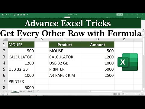 excel formula skip every other row