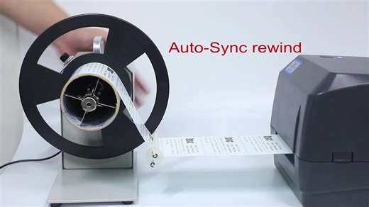 120mm Ribbon Rewinder Bsc Q6 Desktop Label Rewinding Machine Two Way Label Roll Rewinder