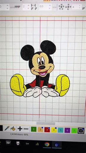 Mickey Mouse embroidery design avaliable on my Etsy LimeroEmbroidery #embroiderydesign #machineembroiderydesign #machineembroidery #disneylandembroidery #waltdisneyworld #embroiderymachine #mickeymouse #mickeyfriendsstaytrue #minniemouse