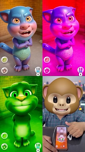 1.7K views · 114 reactions | 20 Talking tom cat VS Robot Tom Ai Cat #shorts | Tom Cat Fun | Facebook