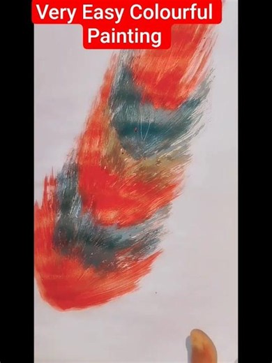 Very Easy Colourful Painting | Easy Flower Painting #painting #shorts #ytshorts