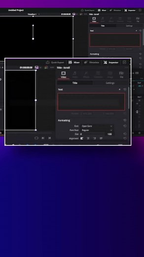 Film End Screen Credit in DaVinci Resolve