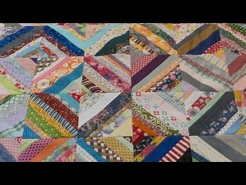 Scrappy String Quilt - easy and fun!