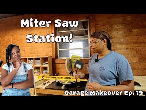 Building a DIY Miter Saw Station + Dust Collection | Garage Makeover Ep. 19