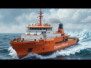 **🚢 EXPLORING THE DAMEN OFFSHORE AHTS 180: FULL REVIEW! 🌊**