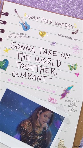 🐺 We'll forever be wolf pack energy! 🐺 Do you have a group of besties that give off the same energy as #ElectricBloom?! Listen to the soundtrack wherever you stream music. Electric Bloom is available now on Disney . | Walt Disney Records