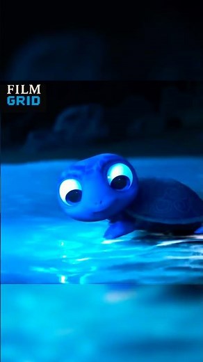 BLUE TURTLE IS CUTE #shortmovie #animation #3danimation