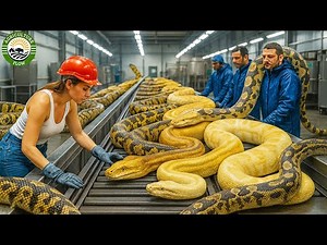 How Farmers Trap & Process Millions of Pythons for Skin, Meat, Fat - Inside $100M U.S. Industry