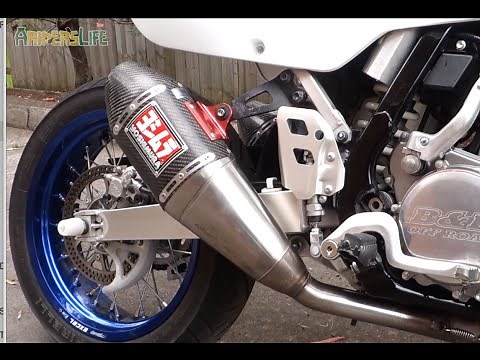DRZ400 - Dual Yoshi RS4 Exhaust | No Baffle | Sound Test |