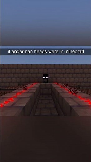 If enderman heads were in Minecraft... #minecraft #supplementaries