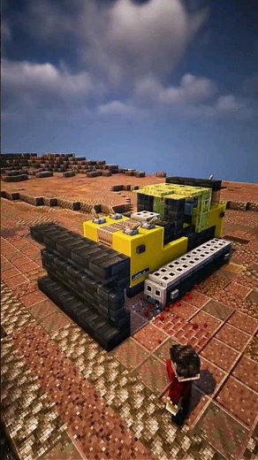 Minecraft: BULLDOZER Build #shorts