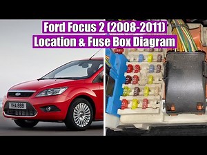 Ford Focus 2 Mk2 (2008-2011) Location & Fuse / Relay Box (panel) Diagram - explanation