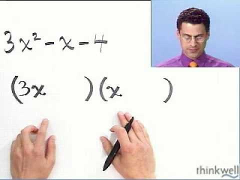 Factoring Trinomials Completely, Part 1 of 2, from Thinkwell College Algebra