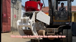 Wood Grapple Cutting Chain Saws Grapple Saw Tree Timber Harvester Hydraulic Tree Sawing Machine Tree Cutting for Excavator