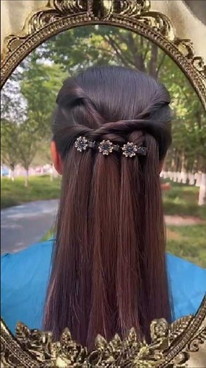 Elegant Everyday Updo 💫 | Simple Hairstyle Tutorial with Chic Hair Accessories 🎀✨