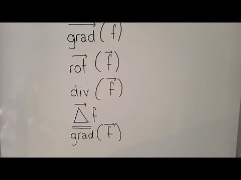 L'opérateur Nabla : gradient, divergent, rotationnel, laplacien, gradient matriciel