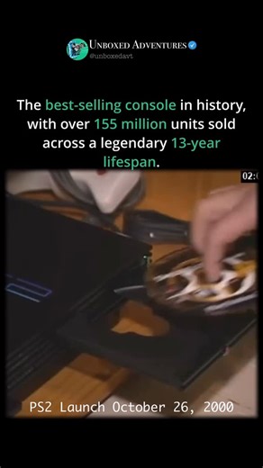 UnboxedAVT on Instagram: "The PlayStation 2 (PS2), released by Sony Computer Entertainment in 2000, is historically the best-selling video game console of all time, achieving over 155 million units sold globally. A major factor in its success was its early integration of a DVD player, making it an affordable home media center for many consumers. The PS2 offered immediate backward compatibility with PlayStation 1 games and controllers, providing an immediate and vast library upon launch. Producti