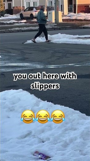 Bro wearing sandals in the snow #snow #winter #strangerthings
