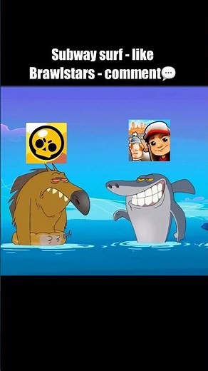 BRAWLSTARS vs SUBWAY SURF 🤯 #brawl #brawlstars #subwaysurfers