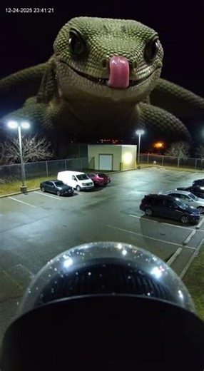 Monster Attack Caught on Security Camera!