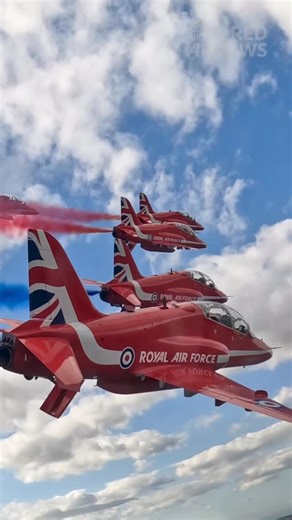 Red Arrows on Instagram: "Cockpit video from our Prague flypast 🇨🇿🇬🇧 Performing in front of thousands of spectators was a special moment for the Red Arrows. The warmth of the Czech people was incredible, seeing so many watching and waving as our jets crossed Prague’s skies yesterday. Flying alongside two Gripens from the Czech Air Force symbolised the deep and enduring friendship between the United Kingdom and Czechia. Czechs and Brits have stood shoulder to shoulder for generations, from th