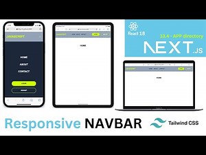 Next JS Responsive Navbar (using tailwind CSS)