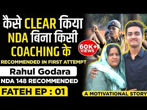 Motivational Story- NDA Topper Interview Fateh Ep-1 NDA Recommended In 1st Attempt🔥 Learn With Sumit