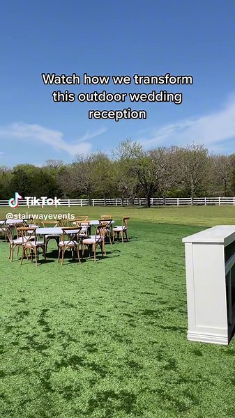 Transform Your Outdoor Wedding Reception with Us