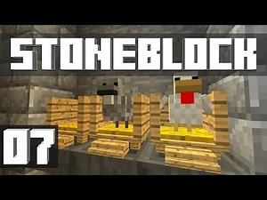 StoneBlock - Ep. 7: CHICKENS! (Modded Minecraft 1.12.2) | iJevin