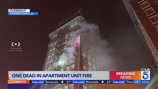 Body found after fire erupts in historic downtown L.A. hotel