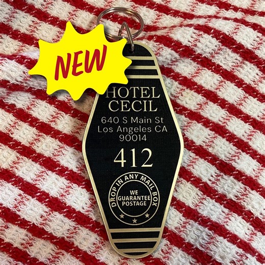 CECIL HOTEL Key Fob - Etsy
