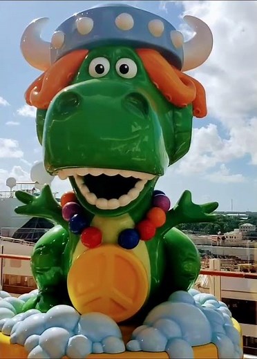 Partysaurus Rex on the Disney Wish