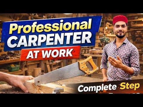 Professional Carpenter at Work | Complete Step-by-Step Process