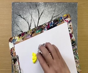 5.3K views · 195 reactions | Easy way to draw a tree / Acrylic painting technique | Acrylic Painting Techniques | Facebook