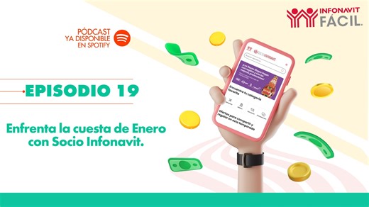 4.6K views · 74 reactions | Visita Socio Infonavit y afronta la temida cuesta de enero. Descubre los descuentos y promociones que tenemos especialmente para ti. ️ ¡Aprovecha los beneficios!  Escucha más en nuestro pódcast: https://spoti.fi/48FZbmG | Infonavit | Facebook