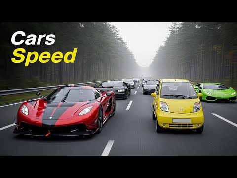 Slowest to Fastest Cars in the World | Real Speed Comparison 