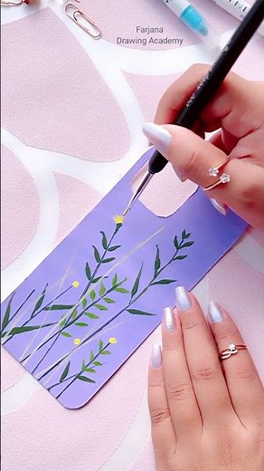 Let's Decorate the phone case || DIY phone cover with Acrylic Paints #satisfying #shorts
